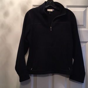 Navy Ibex boiled wool jacket